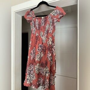 Off the shoulder floral dress